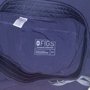 NWOT Figs Navy Kade Cargo Scrub Pants Small Petite